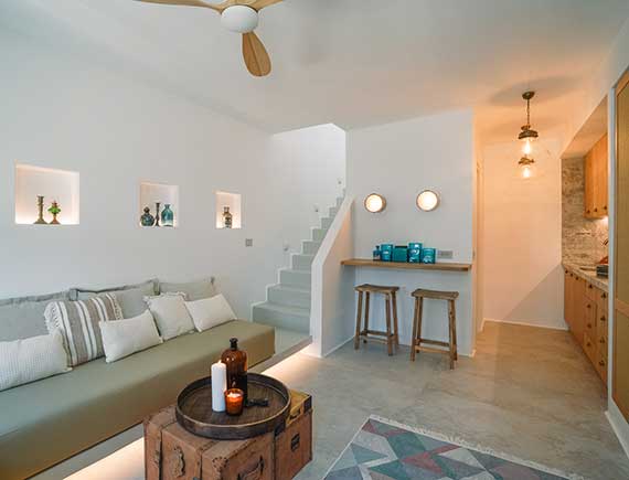 Turquoise maisons by the sea in Sifnos - Aqua apartment